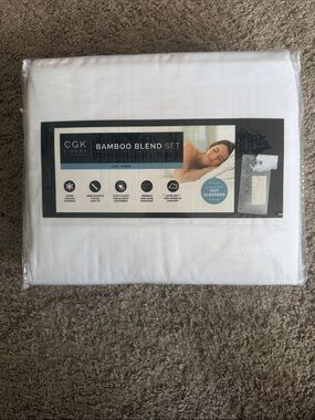 White Bamboo Blend Sheet Set - Cal King